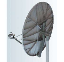 Skyware 2.4 Meter Ku band TxRx Antenna, Class III, Eutelsat